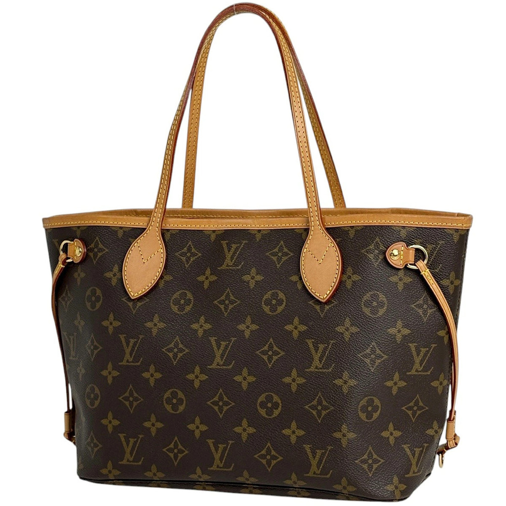 Louis Vuitton Neverfull Handbag Tote Bag Monogram Brown